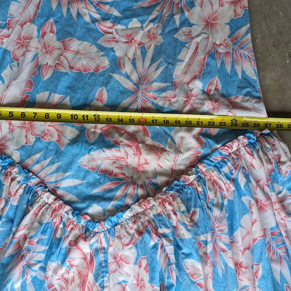 Vintage Hawaiian Dress Size Large Sleeveless Made In Hawaii All Over Print - Picture 11 of 11